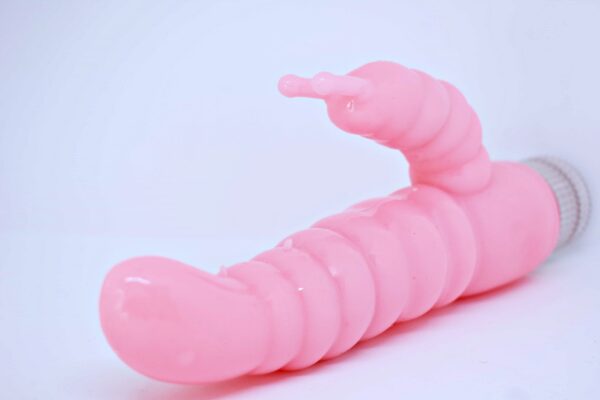 Consolador Vibrador Oruga (Estimulador Clítoris y Punto G) (13,5cm insertable)