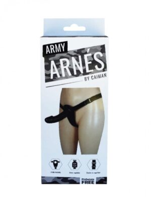 Arnés Con Dildo Negro- Protesis Maciza Lisa