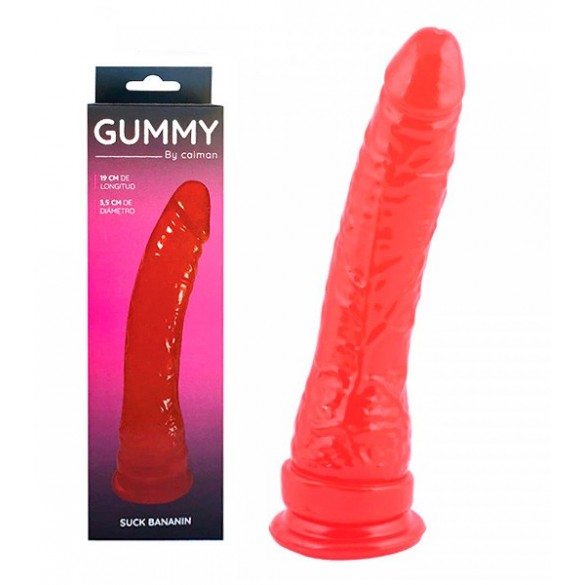 Consolador Jelly Bananin Rojo- Caiman