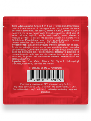 Sachet Lubricante 4 En 1 FrutiLub 5ml