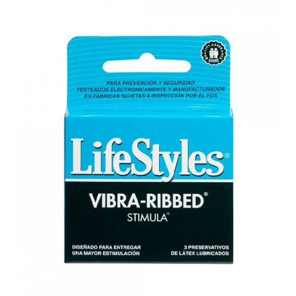 Preservativo LifeStyles Vibra Ribbed