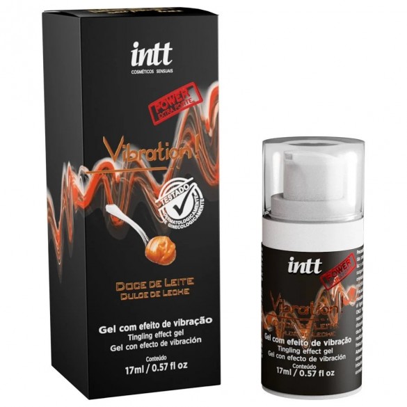 Gel Oral & Masaje | Dulce De Leche | Efecto Vibracion Intensa | 17ml | Base de Agua