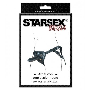 Arnes con Consolador Negro