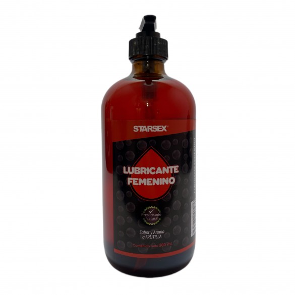 Lubricante Oral & Vaginal | Frutilla | 500ml | Base de Agua
