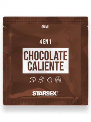Lubricante | Chocolate | Efecto Calor | 5ml | Base Hibrida | Sachet