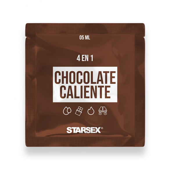 Lubricante | Chocolate | Efecto Calor | 5ml | Base Hibrida | Sachet