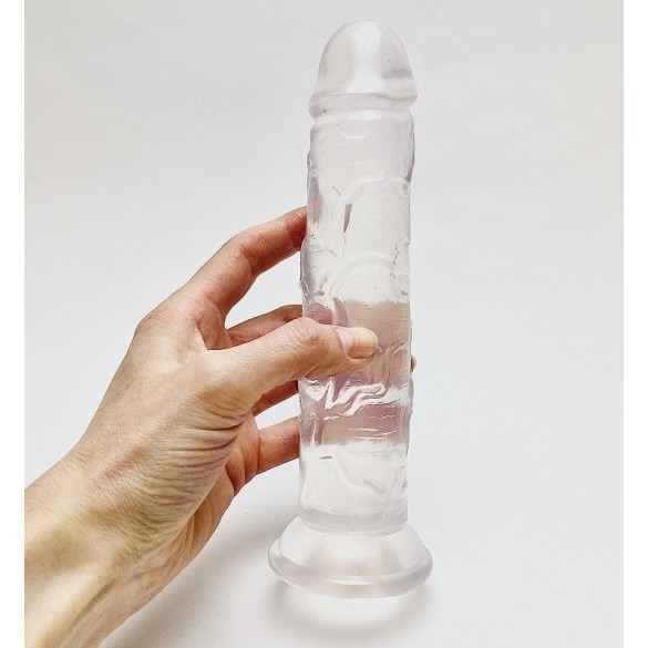 Consolador Jelly Con Ventosa Transparente