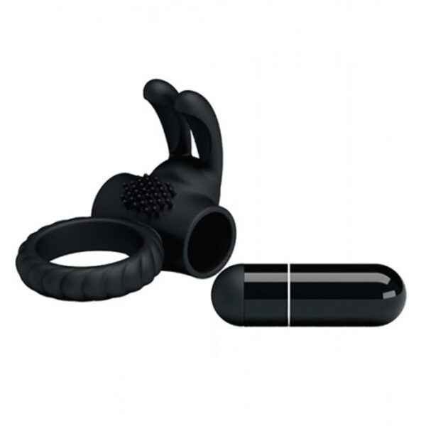 Anillo con Conejo Vibrador (Resistente al agua, Reutilizable)