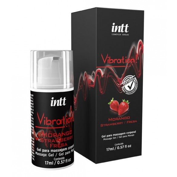 Gel Oral & Masaje | Fresa | Efecto Vibracion Intensa | 17ml | Base de Agua