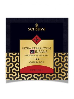 Lubricante | Cherry Pop | Efecto Vibracion & Calor | 6ml | Base Hibrida | Sachet