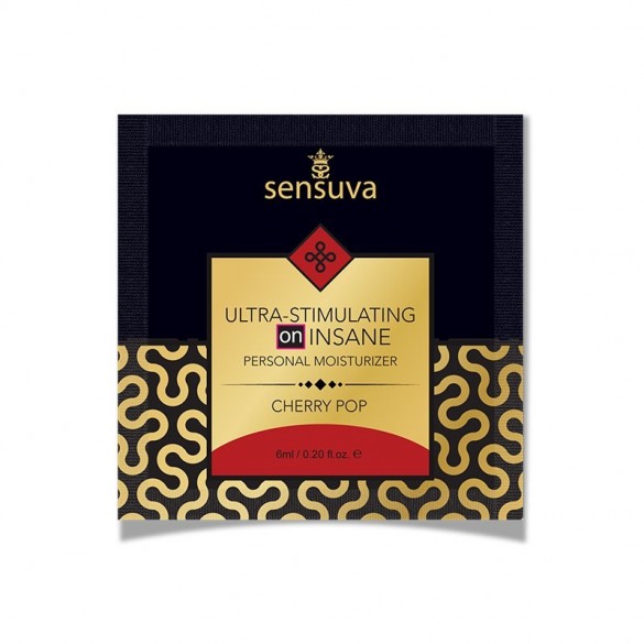 Lubricante | Cherry Pop | Efecto Vibracion & Calor | 6ml | Base Hibrida | Sachet