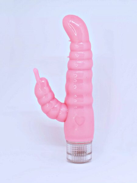 Consolador Vibrador Oruga (Estimulador Clítoris y Punto G) (13,5cm insertable)