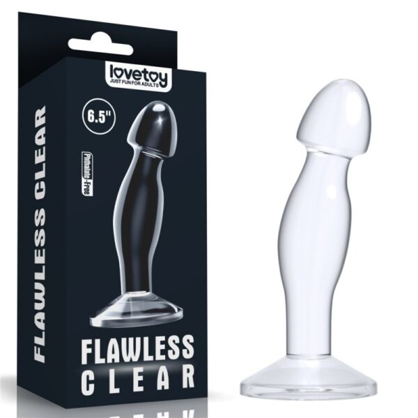 Consolador Transparente Prostatico Flawless