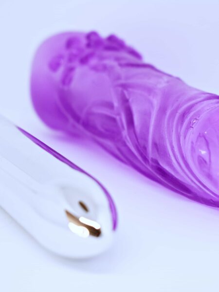 Consolador Vibrador Bala 2X1 (Con y Sin funda) 19cm insertable, sumergible