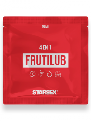 Lubricante | Frutila | Efecto Calor | 5ml | Base Hibrida | Sachet