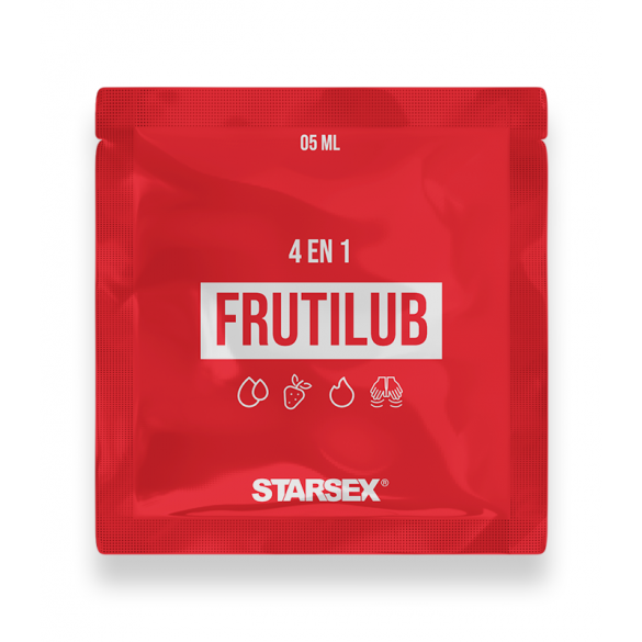 Lubricante | Frutila | Efecto Calor | 5ml | Base Hibrida | Sachet