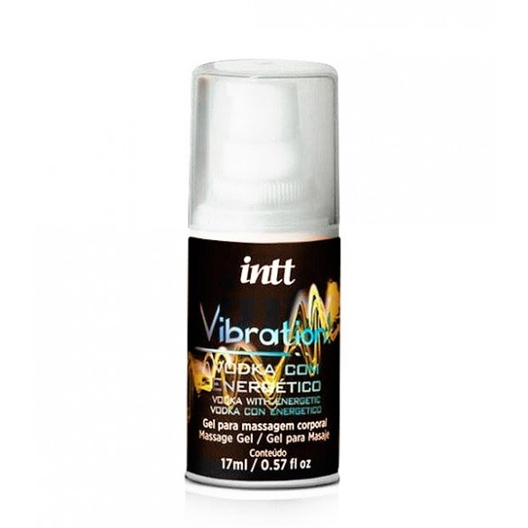 Gel Oral & Masaje | Vodka Energizante | Efecto Vibracion Intensa | 17ml | Base de Agua