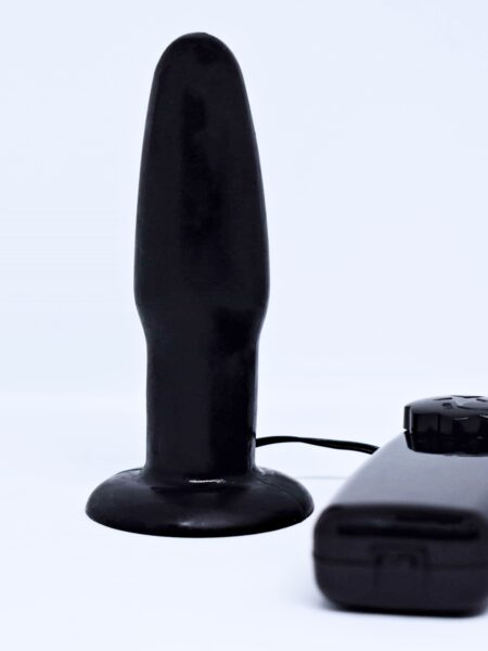 Plug Anal Vibrador Negro (11x3cm