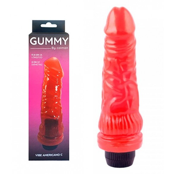 Vibrador Jelly Small Rojo- Caiman