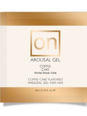 Lubricante | Coffee Cake | Efecto Calor & Vibración | 4ml | Base de Agua | Sachet