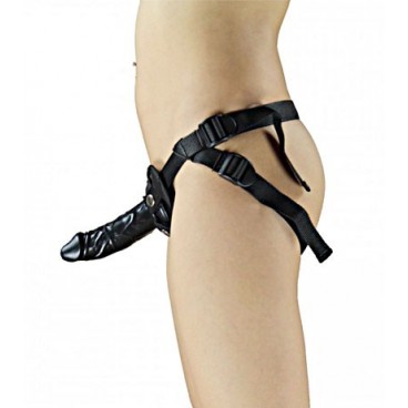 Arnes con Consolador Negro