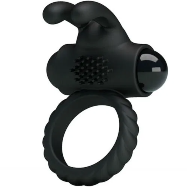 Anillo con Conejo Vibrador (Resistente al agua, Reutilizable)