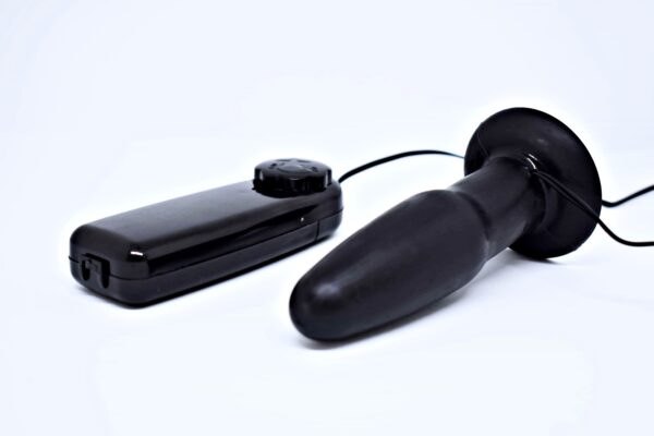 Plug Anal Vibrador Negro (11x3cm