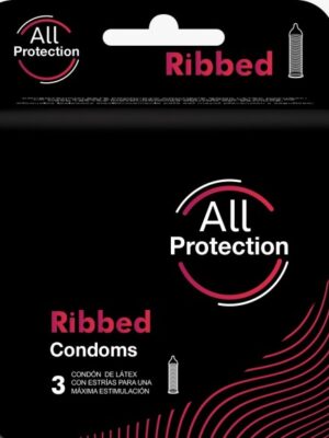 Preservativo All Protection - Ribbed