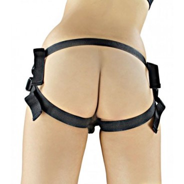 Arnes con Consolador Negro