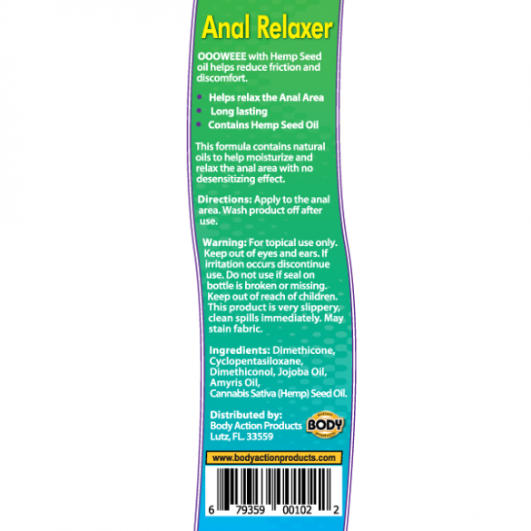 Lubricante Anal Con Aceite De Canabis OOOWEEE De 50 Ml