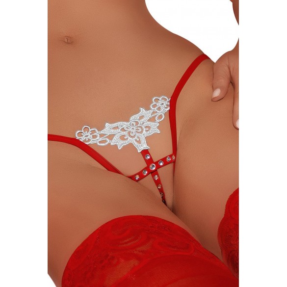 Lencería, Colales Rojo Brillantes De Pasión