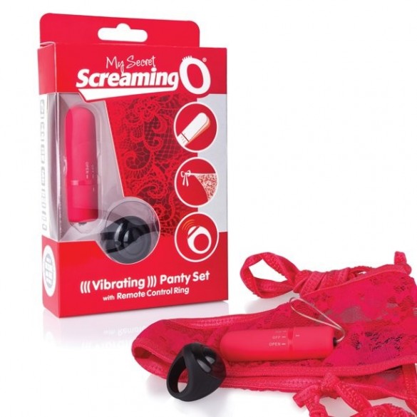Lencería, Calzón Vibrador- My Secret Rojo