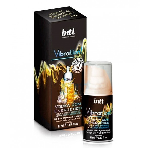 Gel Oral & Masaje | Vodka Energizante | Efecto Vibracion Intensa | 17ml | Base de Agua